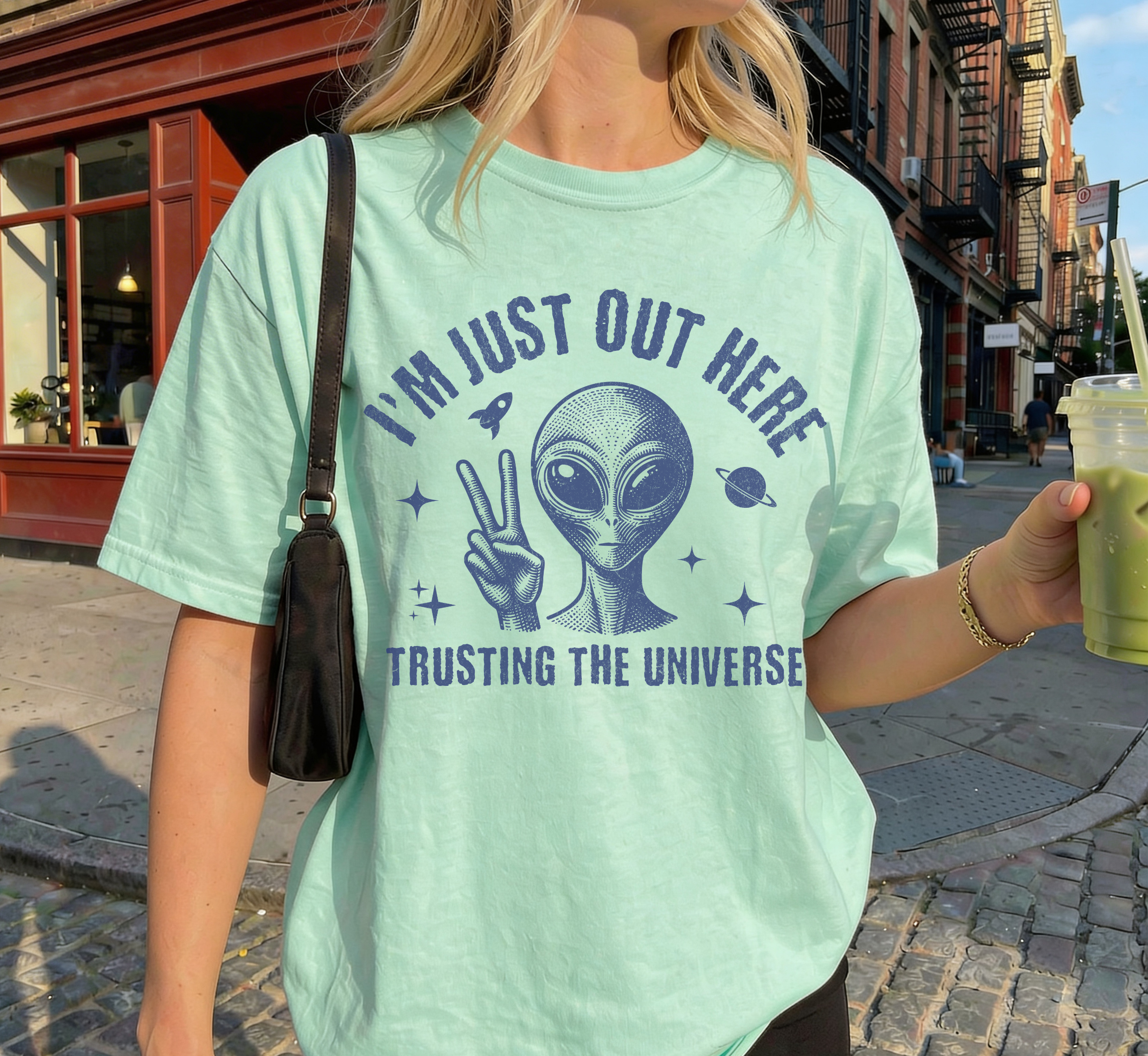 Alien Trusting The Universe T-Shirt