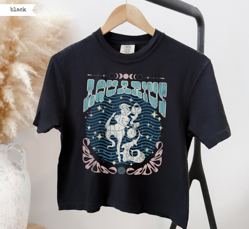 Aquarius Zodiac Boxy T-Shirt