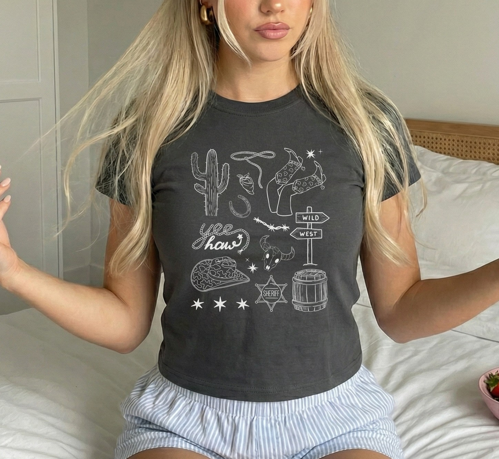 Retro Western Baby Tee