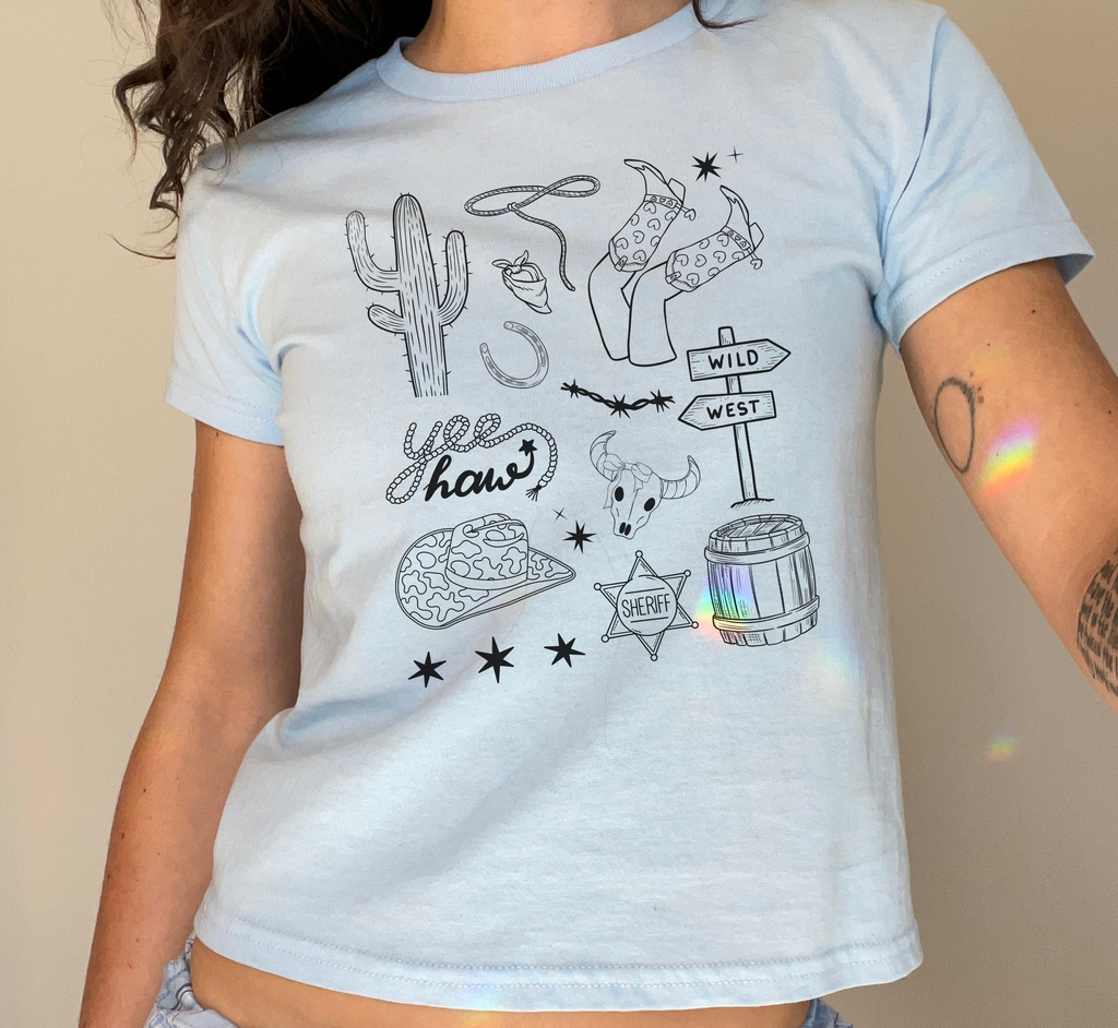Retro Western Baby Tee