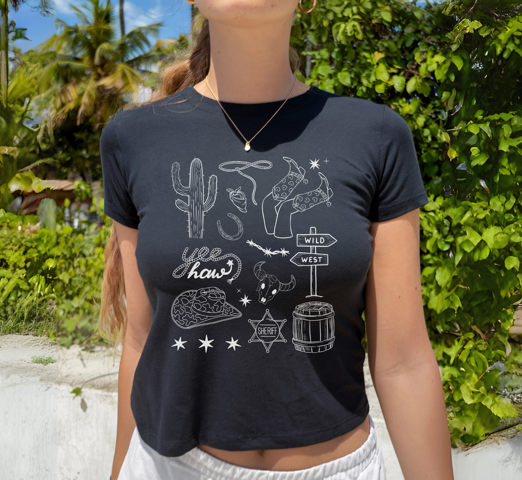 Retro Western Baby Tee