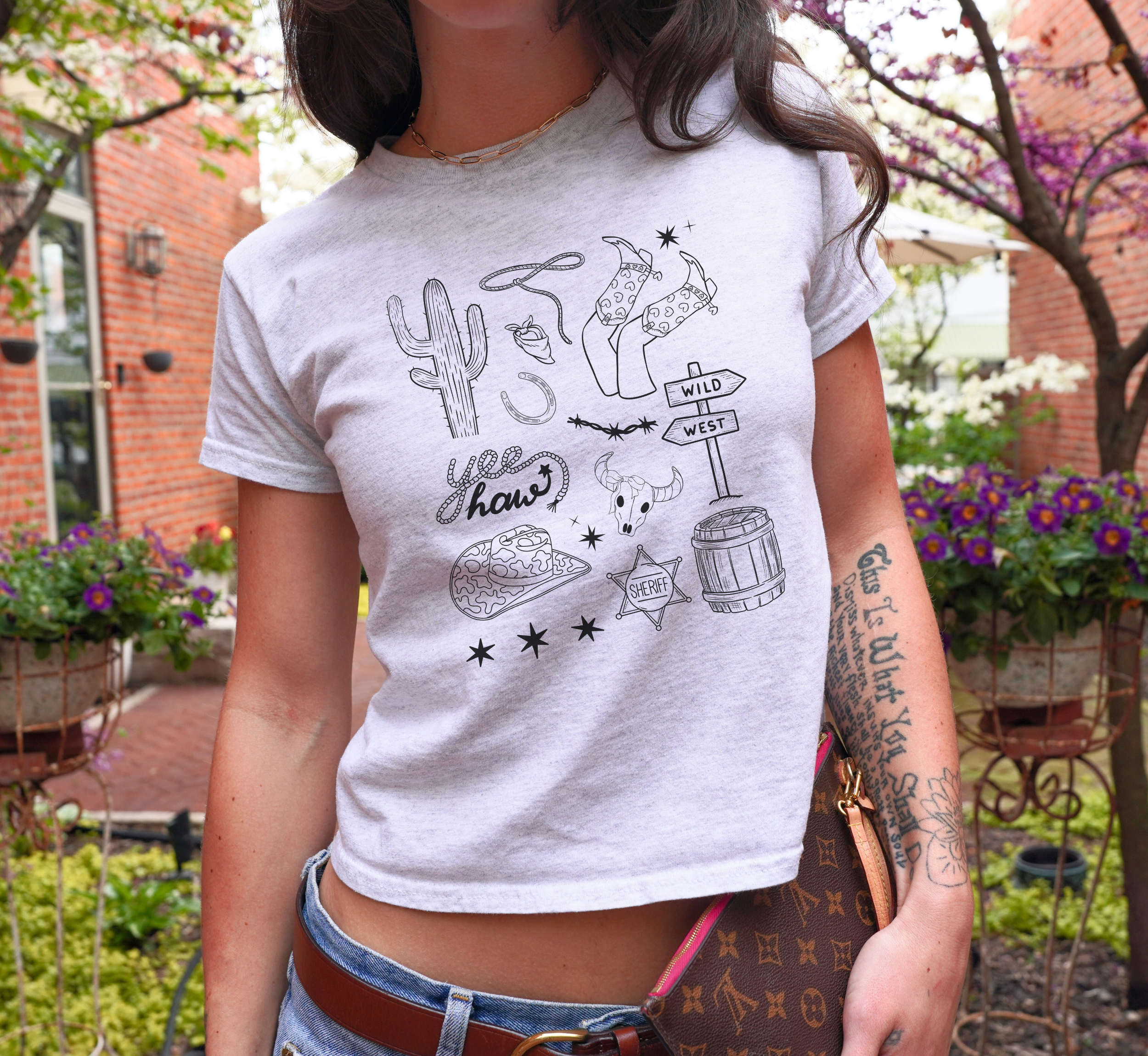 Retro Western Baby Tee