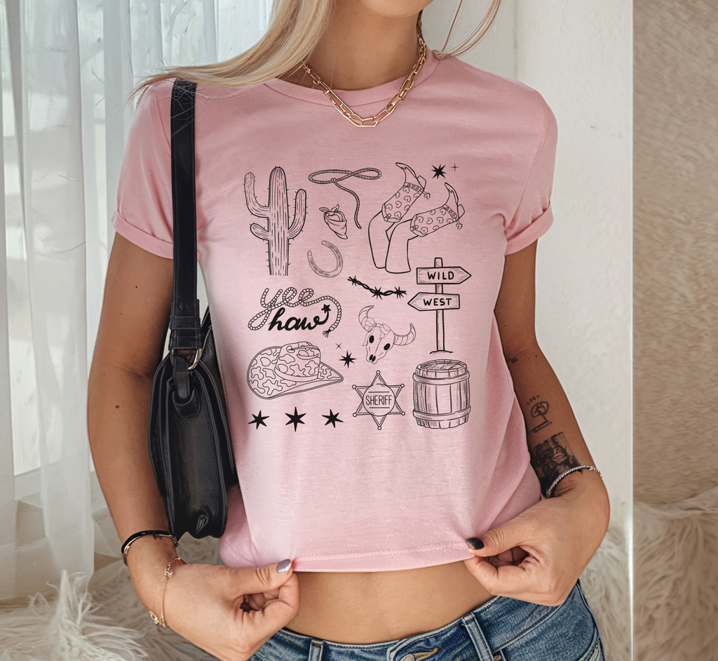 Retro Western Baby Tee