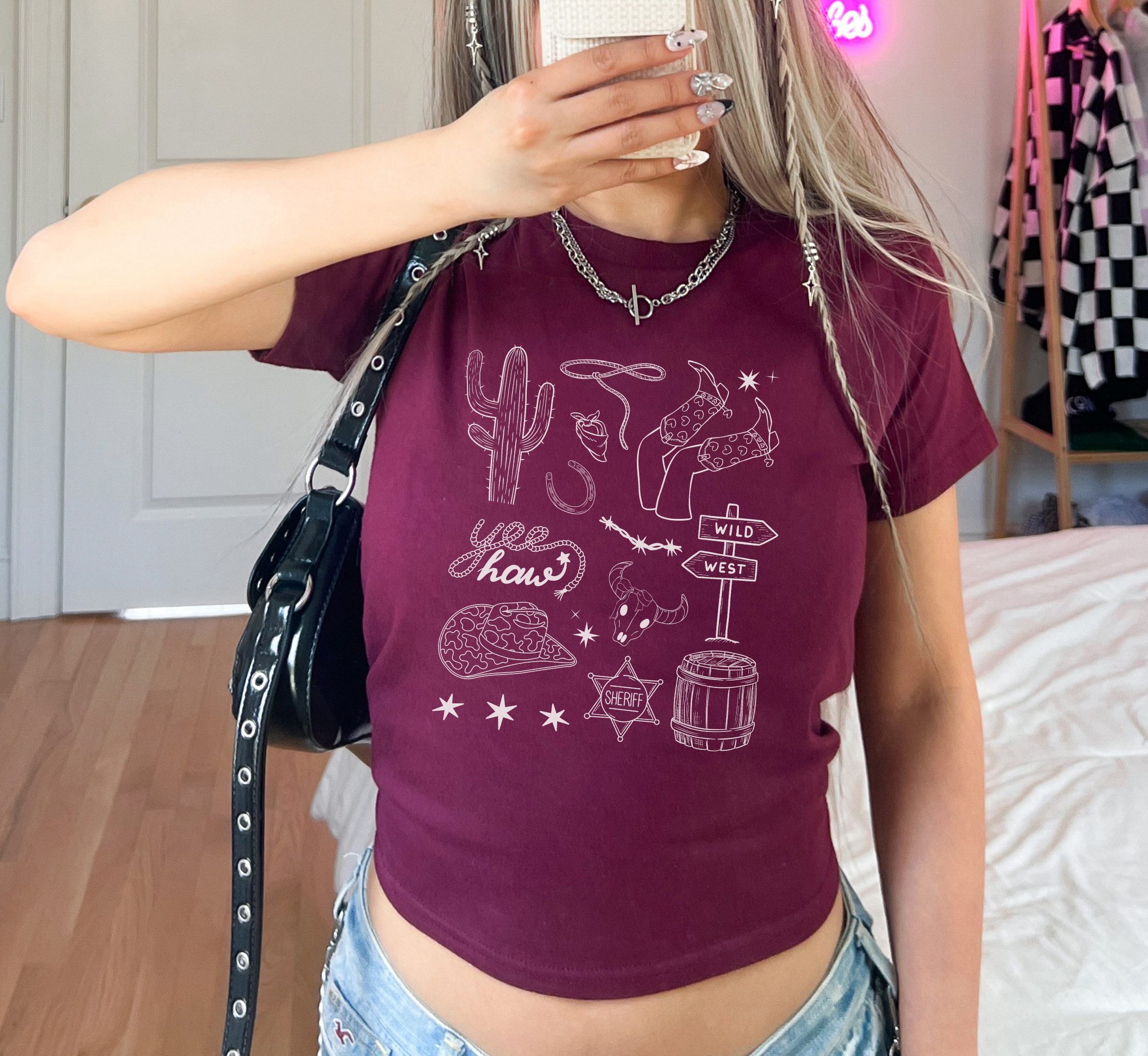 Retro Western Baby Tee