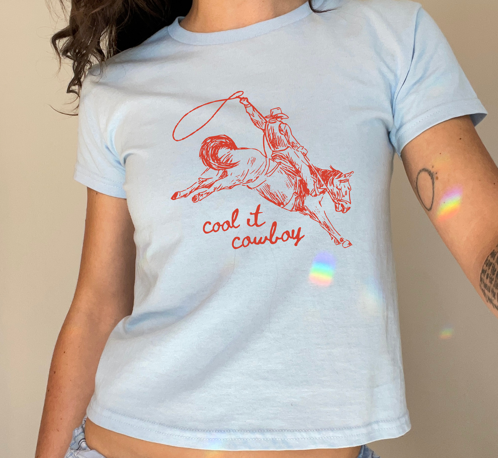 Cool It Cowboy Baby Tee