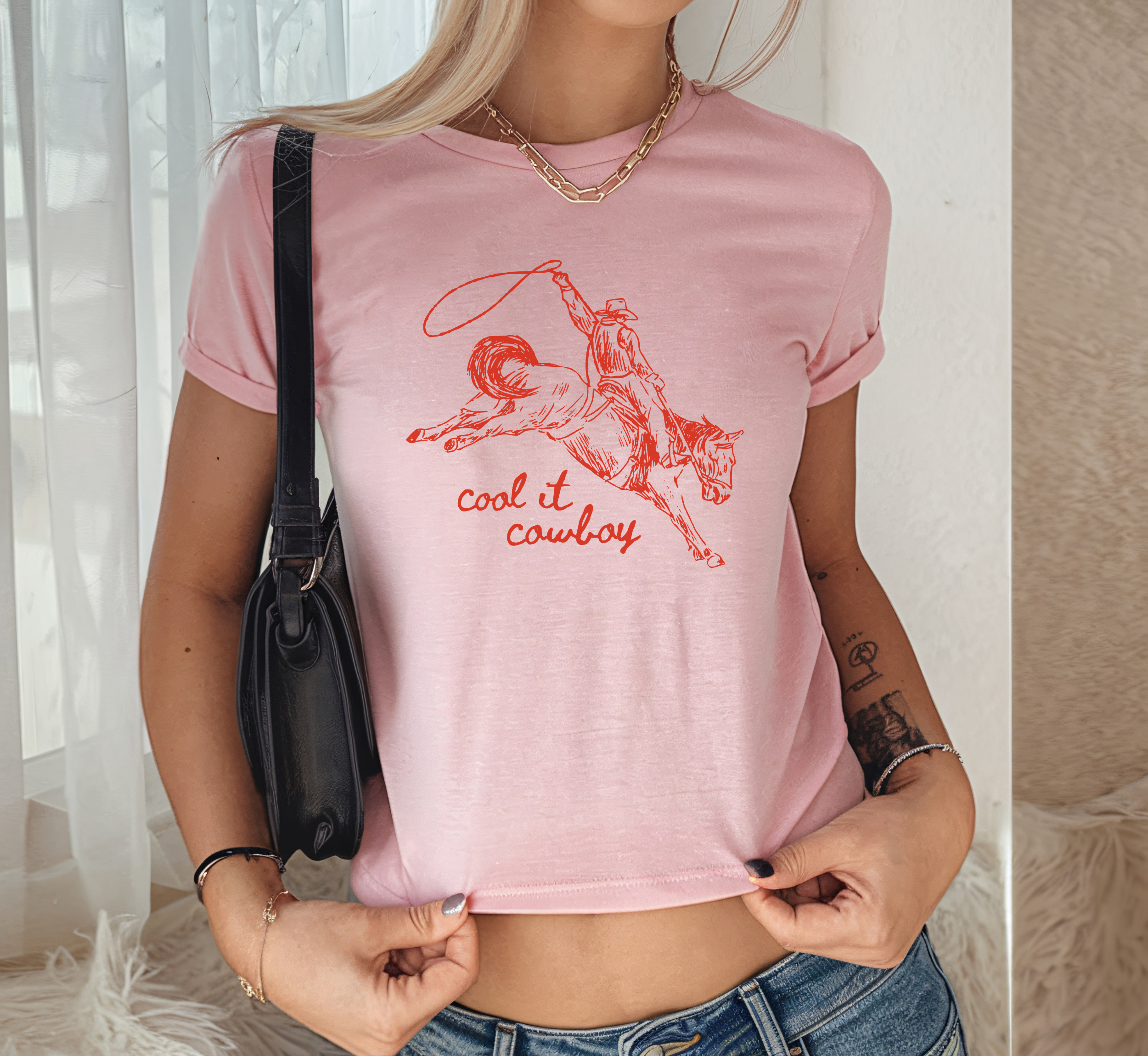 Cool It Cowboy Baby Tee