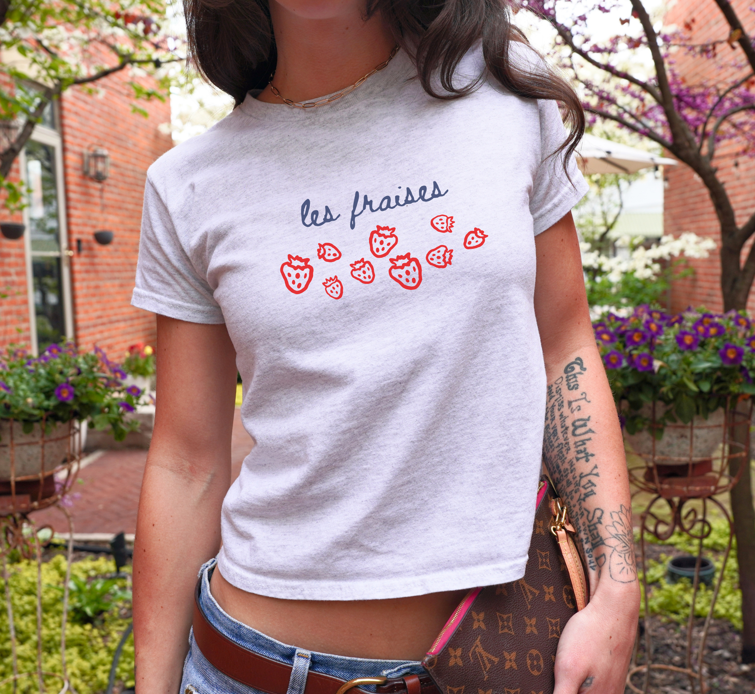 Les Fraises Baby Tee