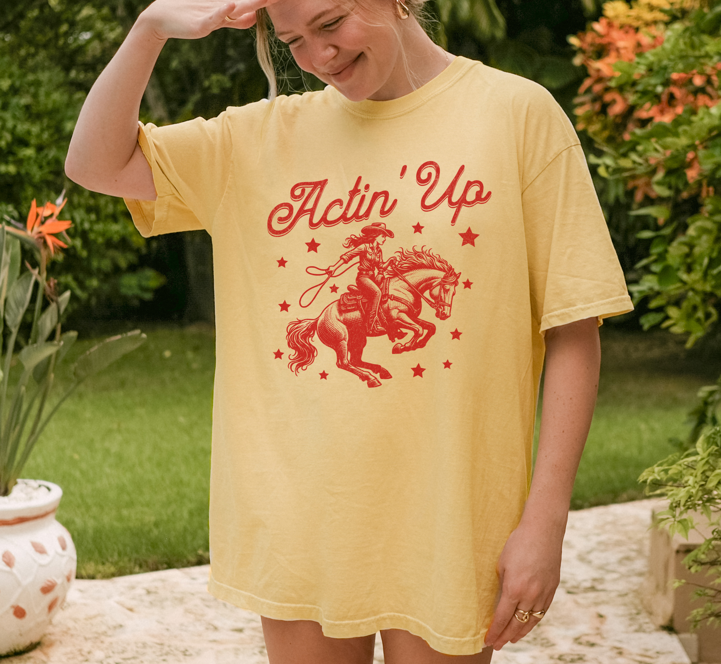 Actin' Up Cowgirl T-Shirt