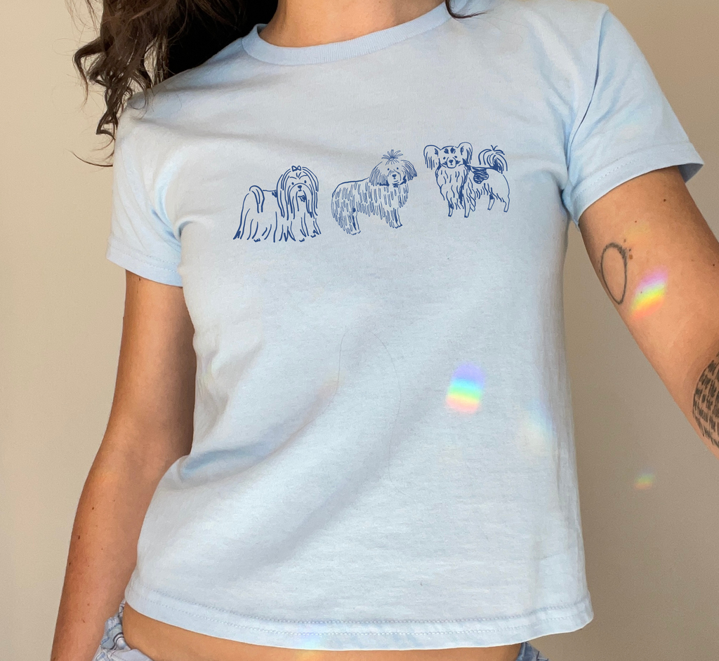 Shaggy Little Dogs Baby Tee