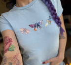 Watercolour Moths Baby Tee