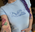 Mermaid & Dolphin Baby Tee