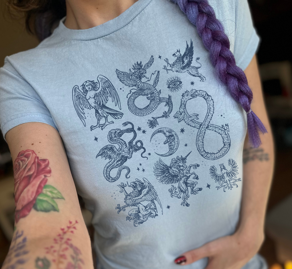 Medieval Creatures Baby Tee