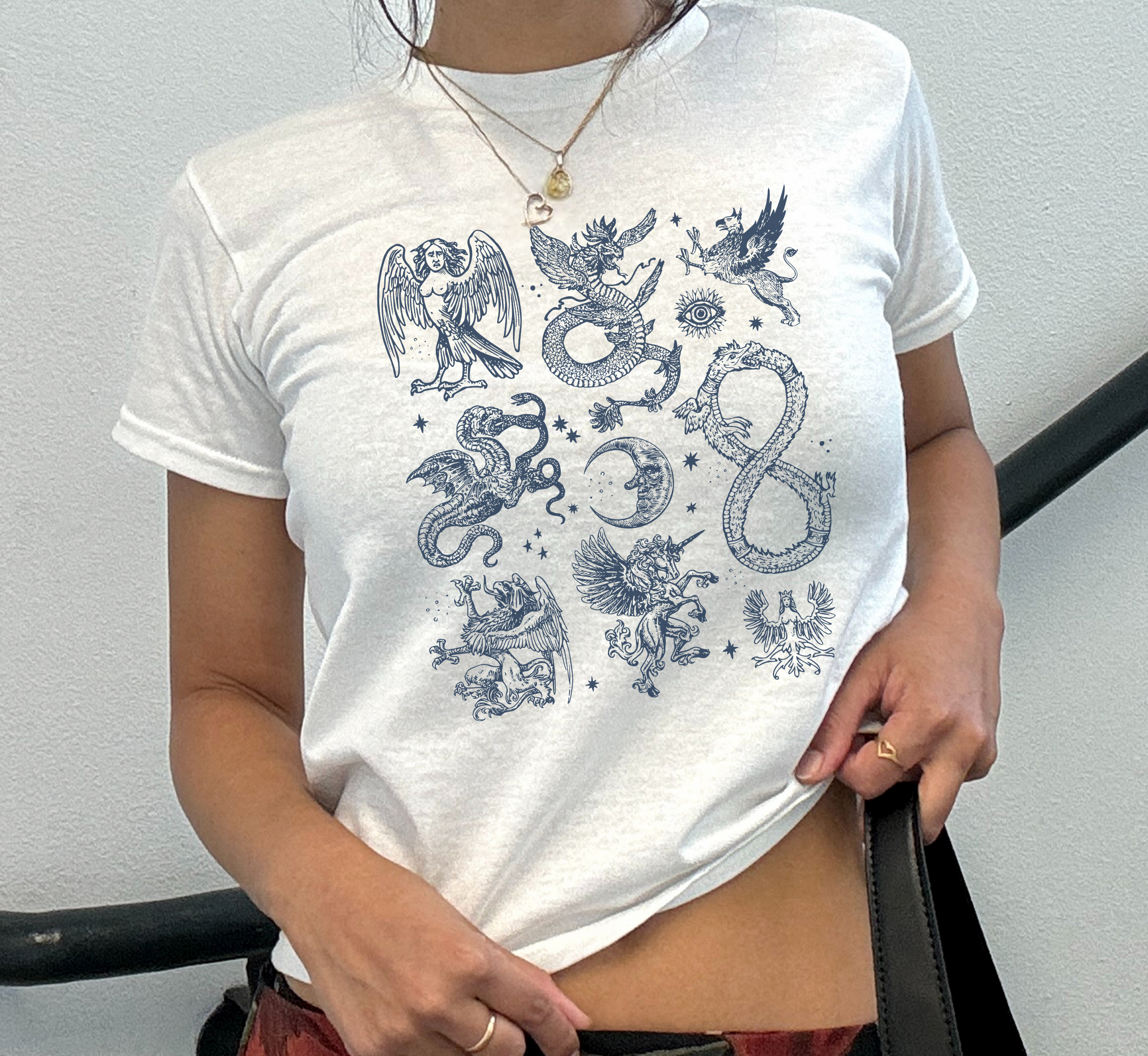 Medieval Creatures Baby Tee