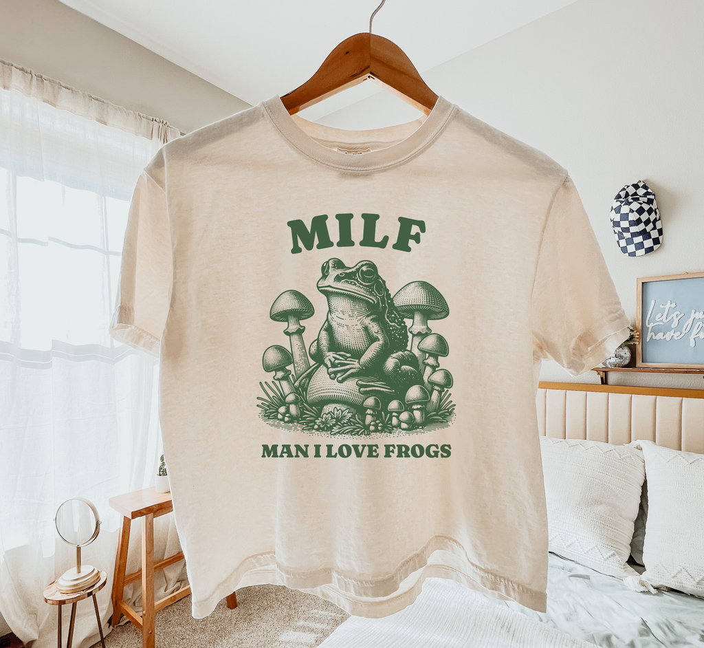 Man I Love Frogs Boxy T-Shirt