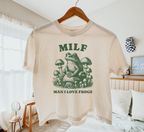 Man I Love Frogs Boxy T-Shirt