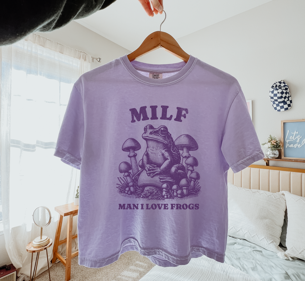 Man I Love Frogs Boxy T-Shirt