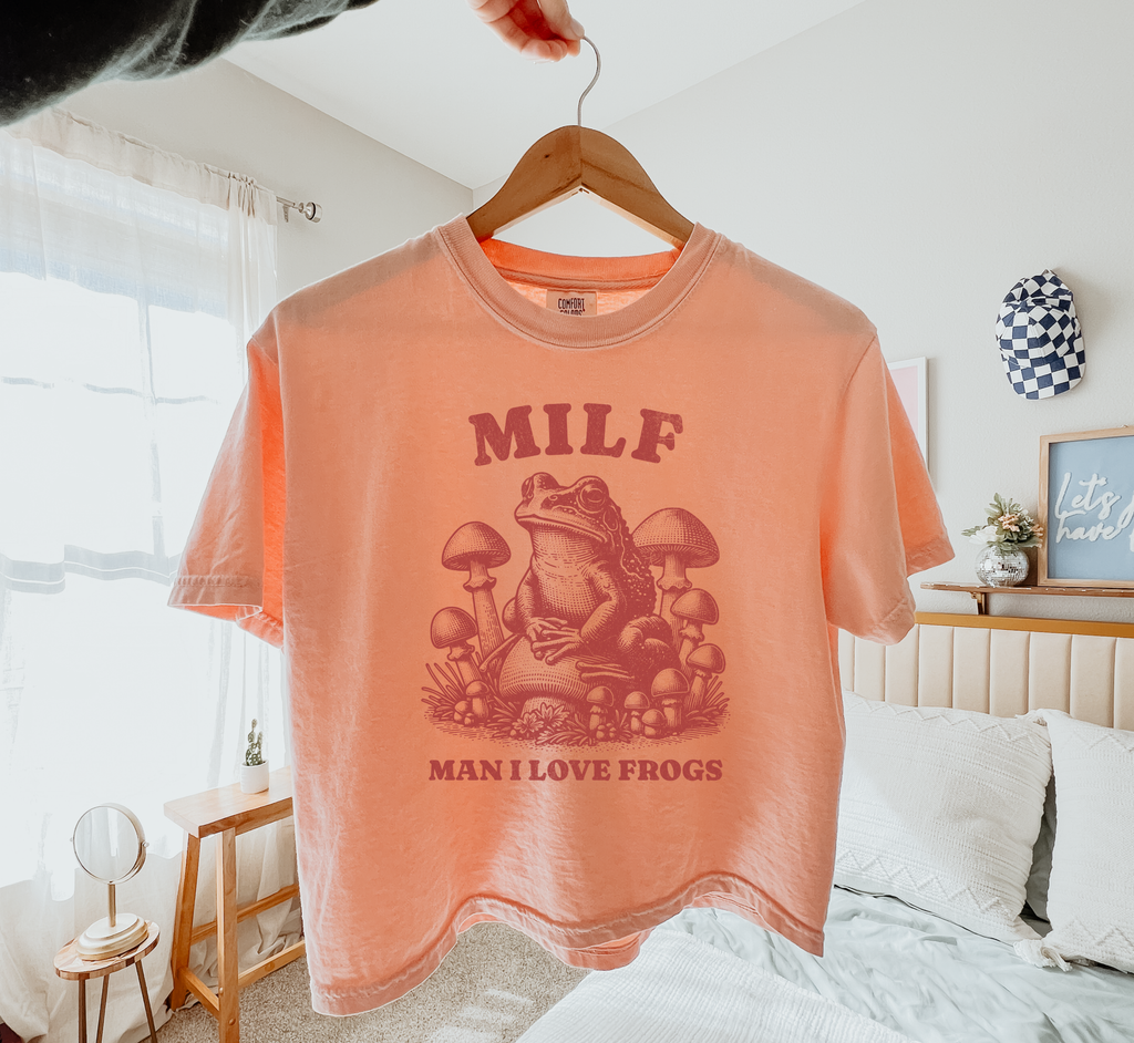 Man I Love Frogs Boxy T-Shirt