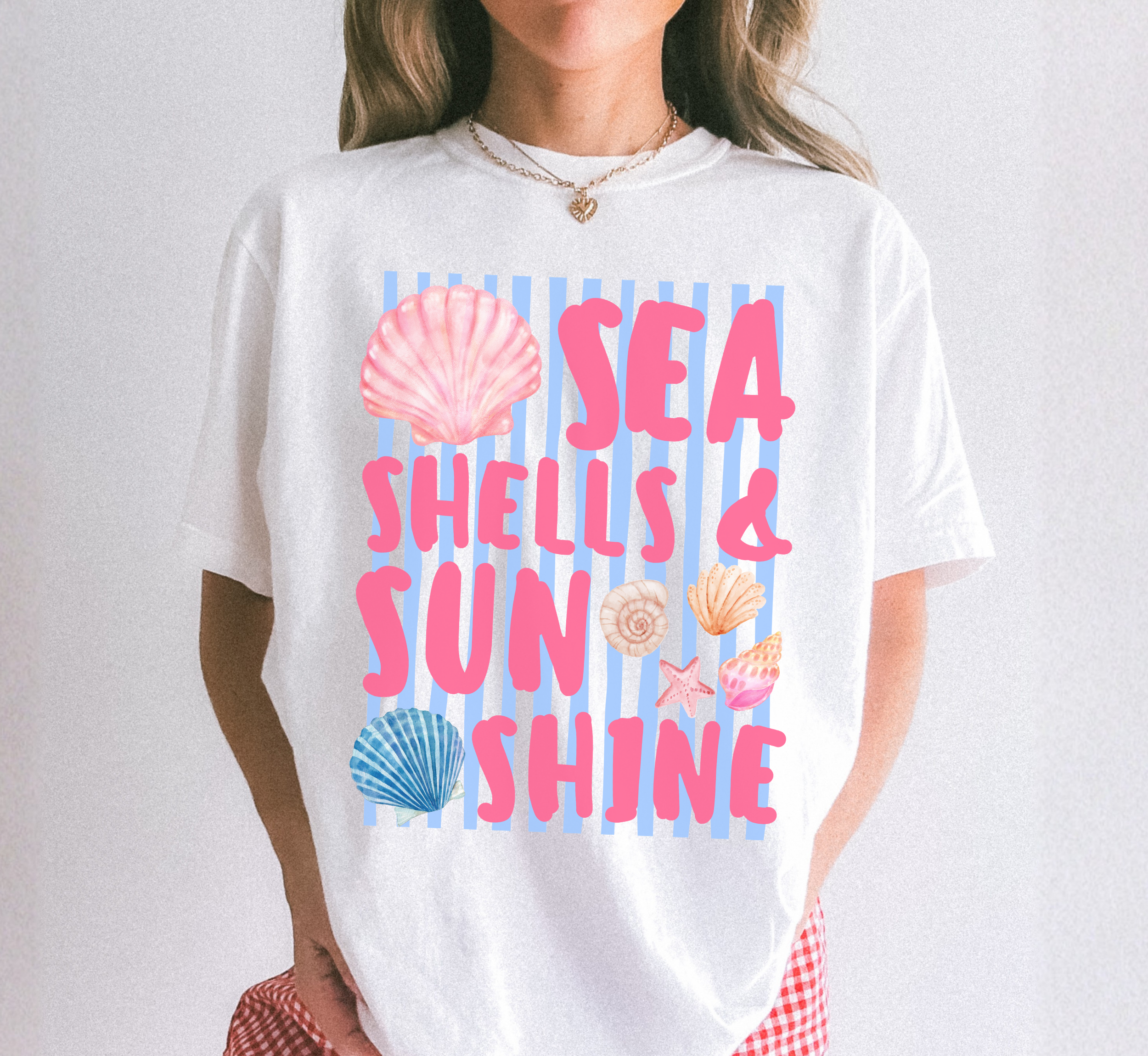 Seashells & Sunshine Stripes T-Shirt