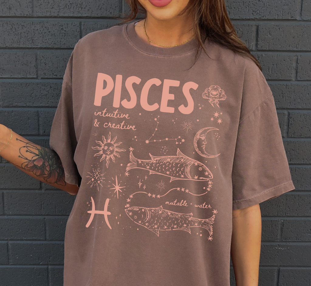 Medieval Pisces Zodiac T-Shirt