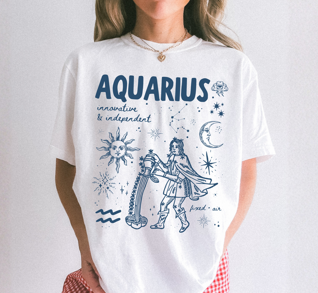 Medieval Aquarius Zodiac T-Shirt