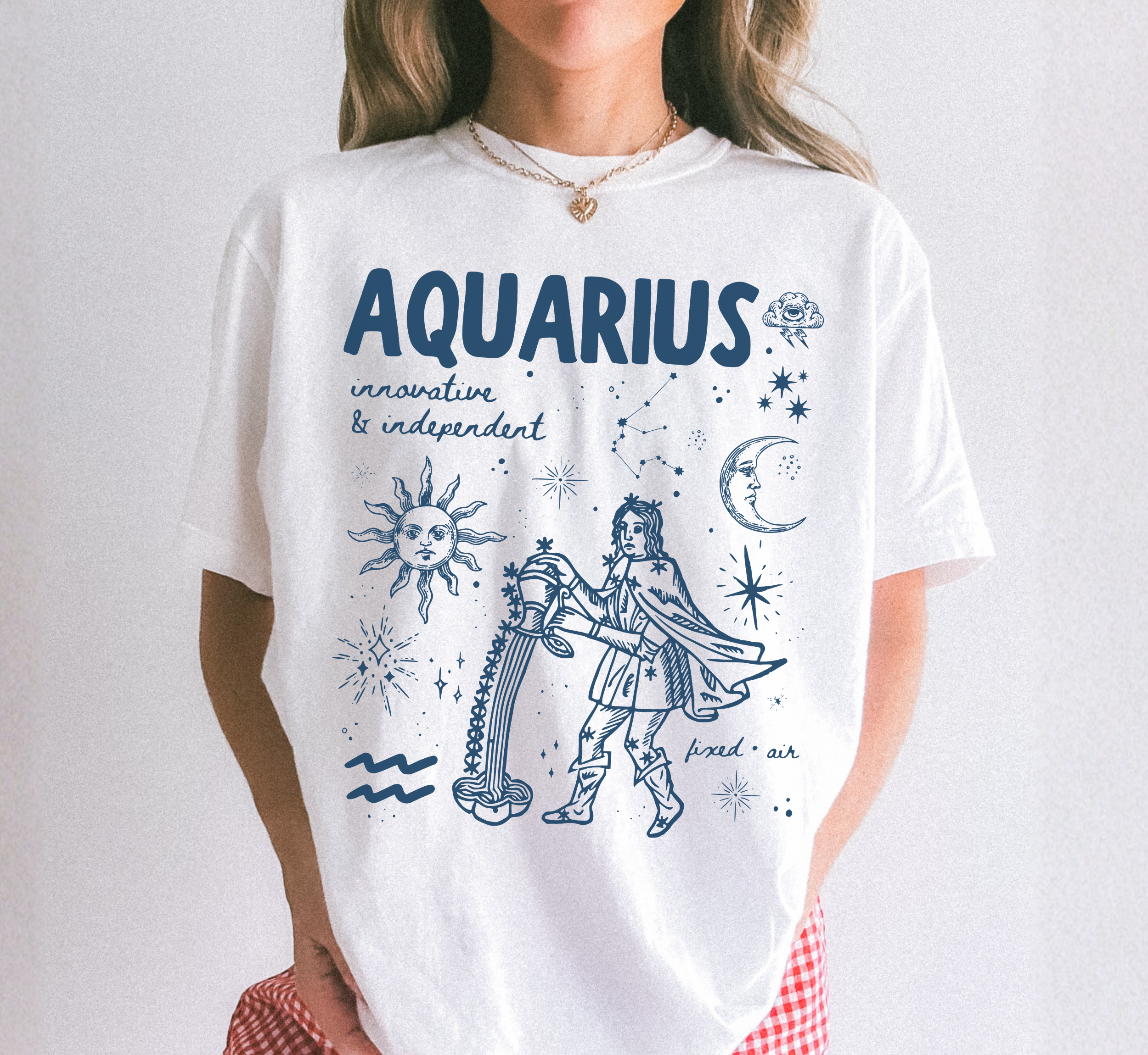 Medieval Aquarius Zodiac T-Shirt