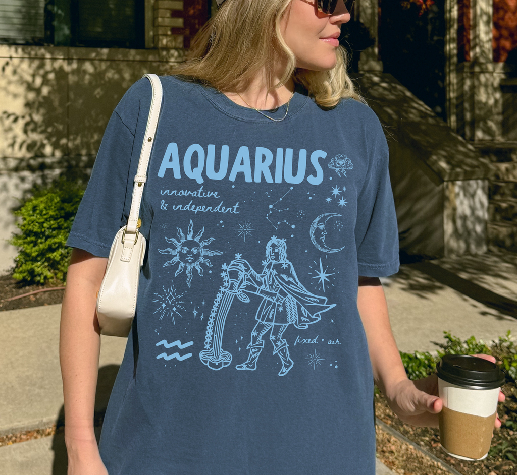Medieval Aquarius Zodiac T-Shirt