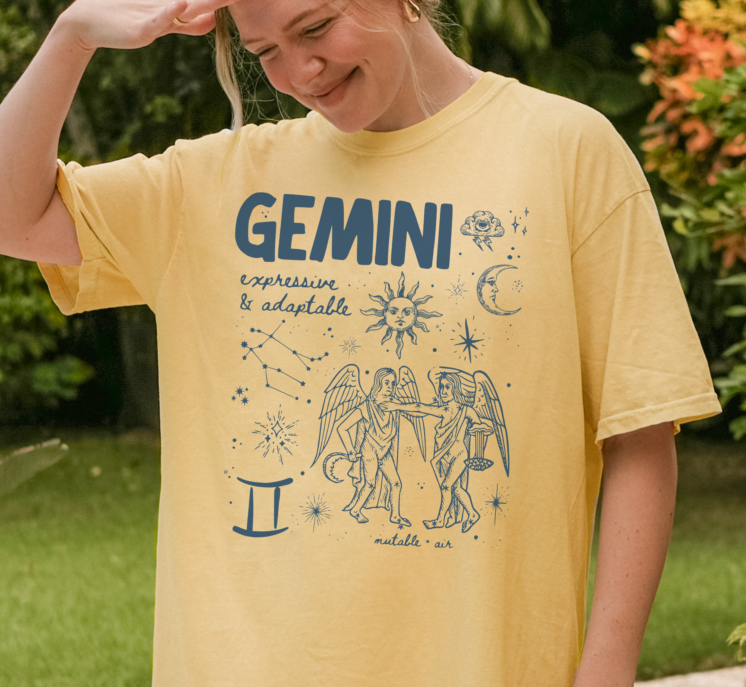 Medieval Gemini Zodiac T-Shirt