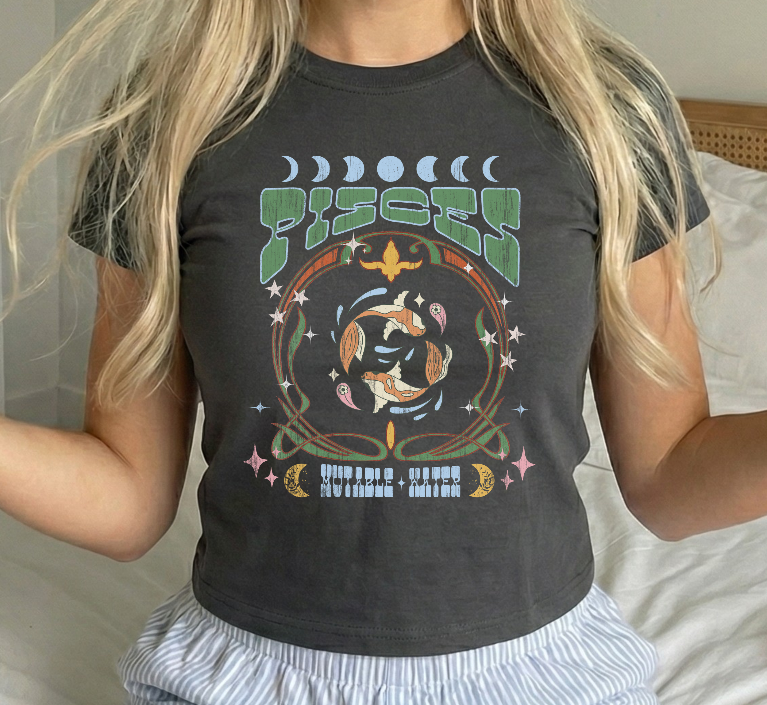 Pisces Zodiac Baby Tee