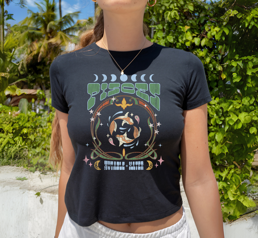 Pisces Zodiac Baby Tee