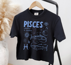 Medieval Pisces Zodiac Boxy Tee