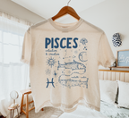 Medieval Pisces Zodiac Boxy Tee