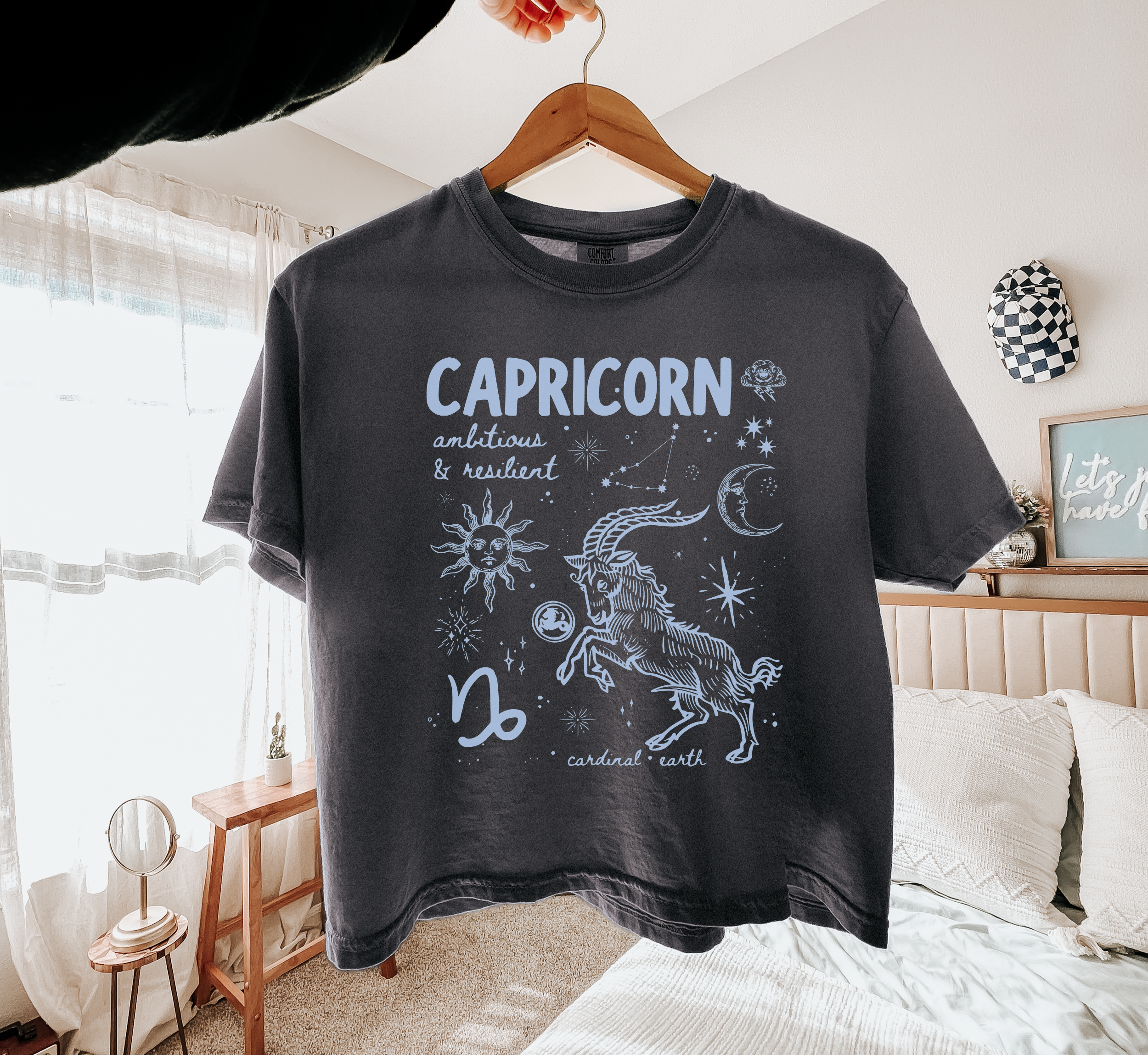 Medieval Capricorn Zodiac Boxy Tee