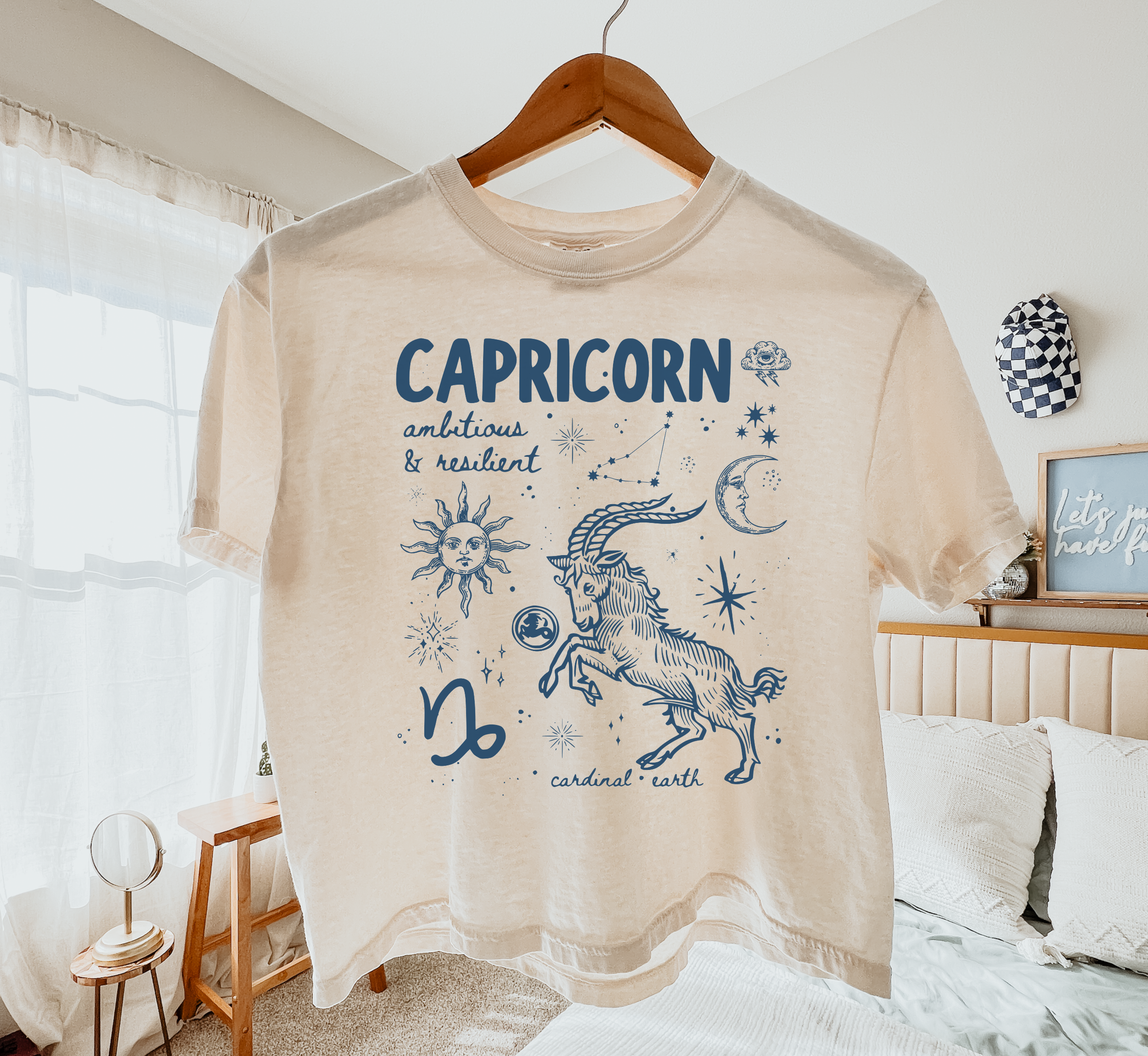 Medieval Capricorn Zodiac Boxy Tee