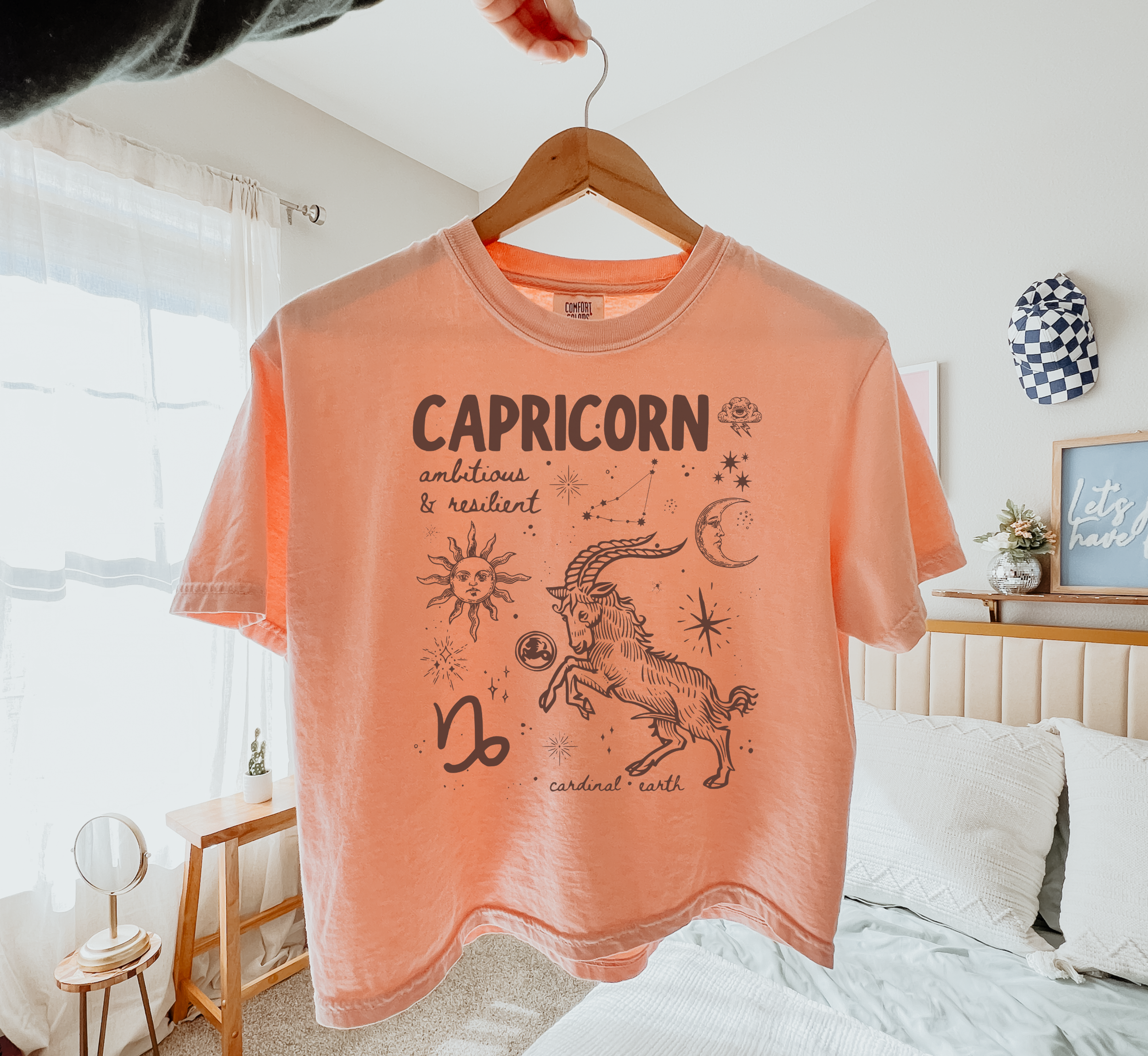 Medieval Capricorn Zodiac Boxy Tee