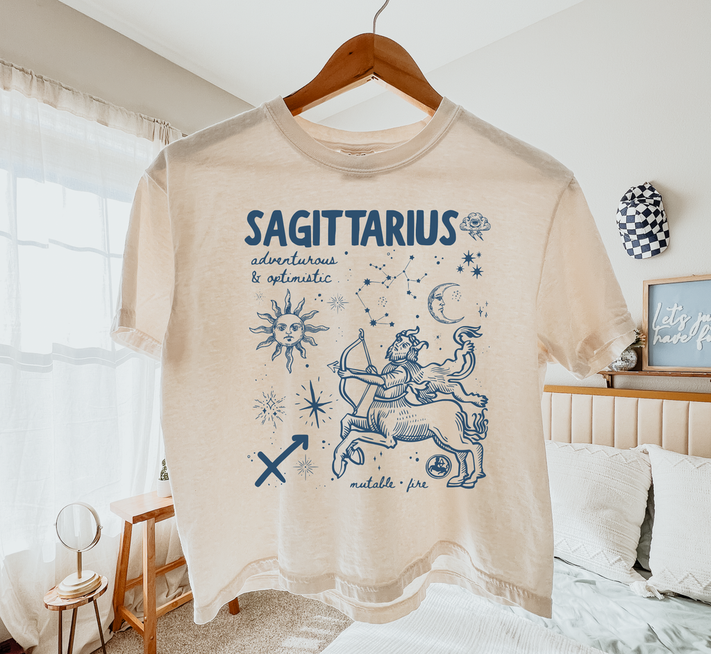 Medieval Sagittarius Zodiac Boxy Tee