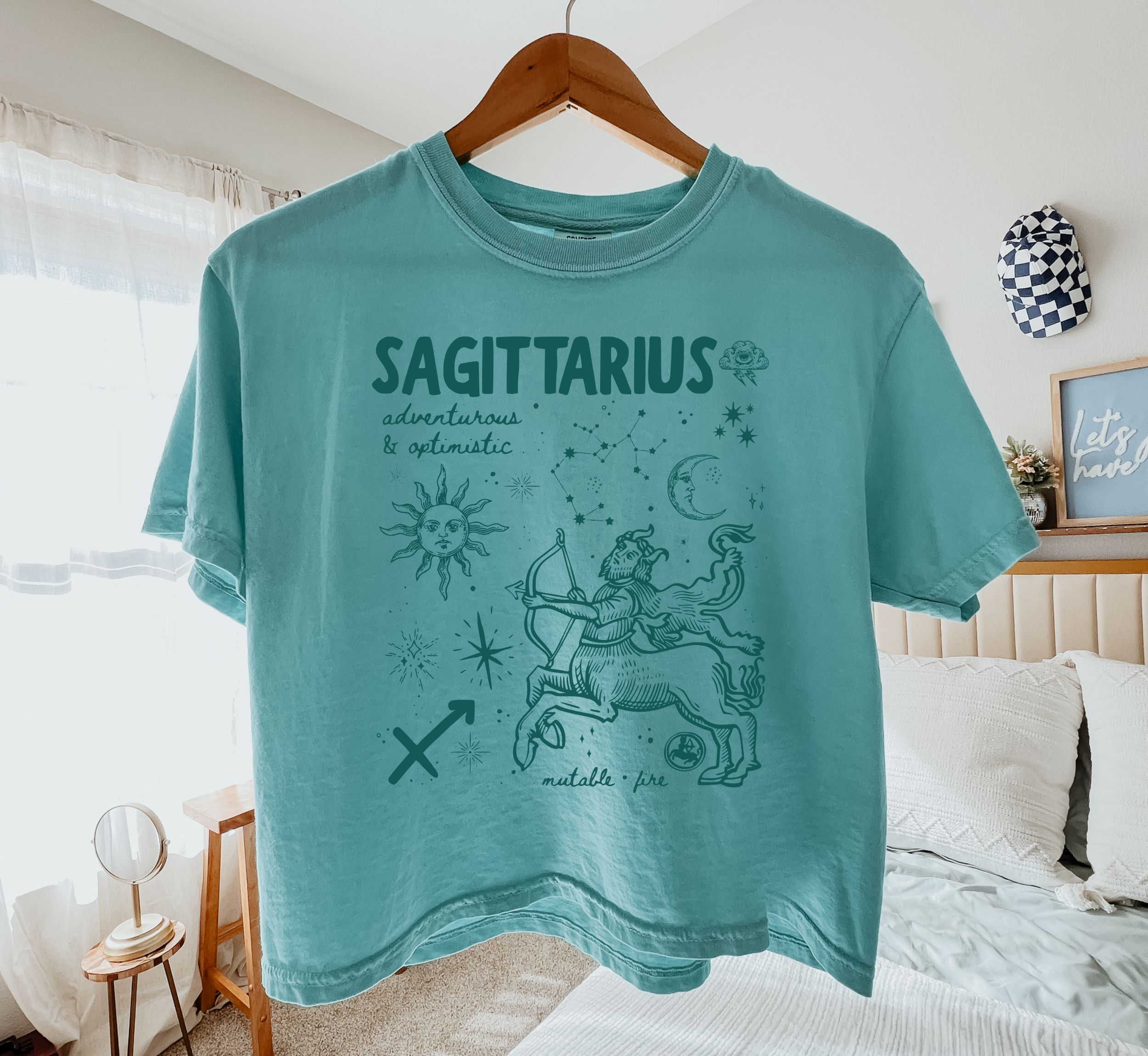 Medieval Sagittarius Zodiac Boxy Tee