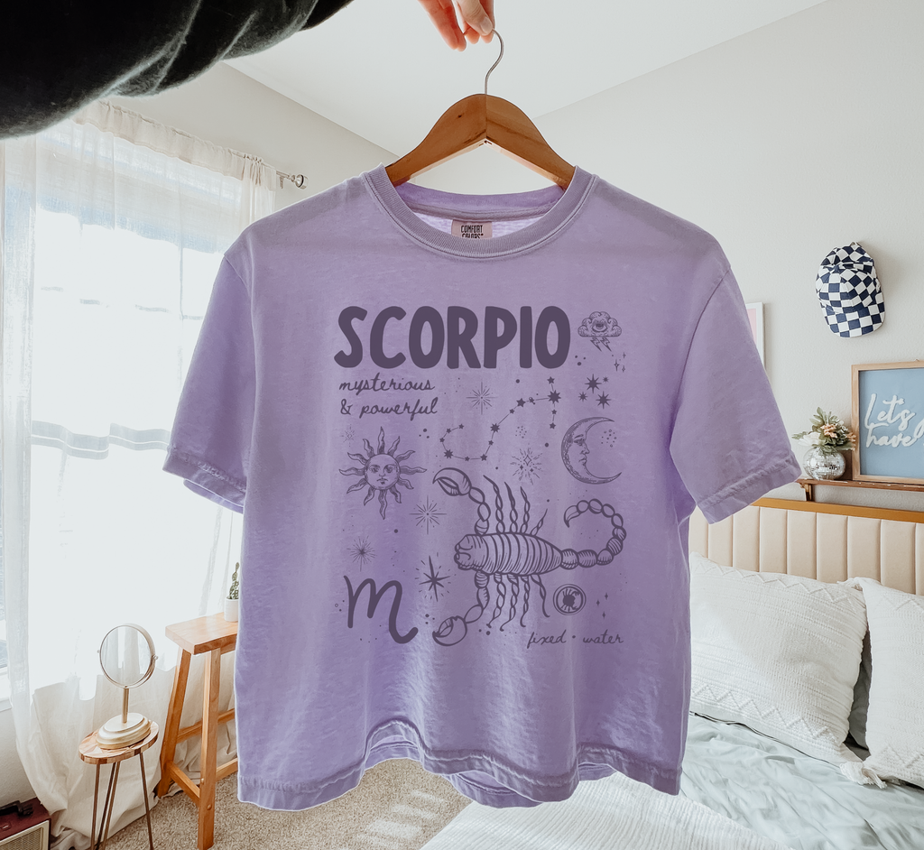Medieval Scorpio Zodiac Boxy Tee