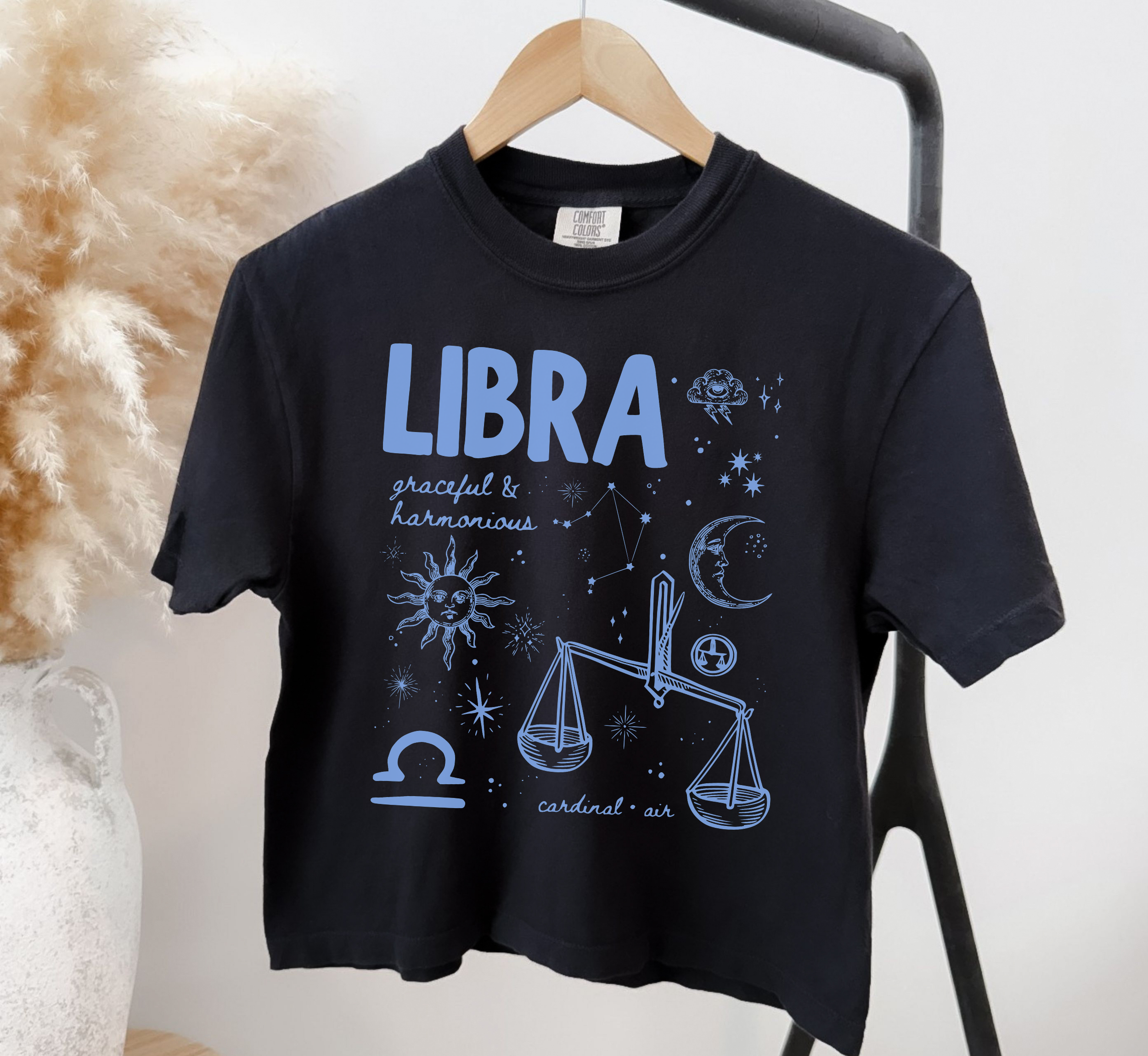 Medieval Libra Zodiac Boxy Tee
