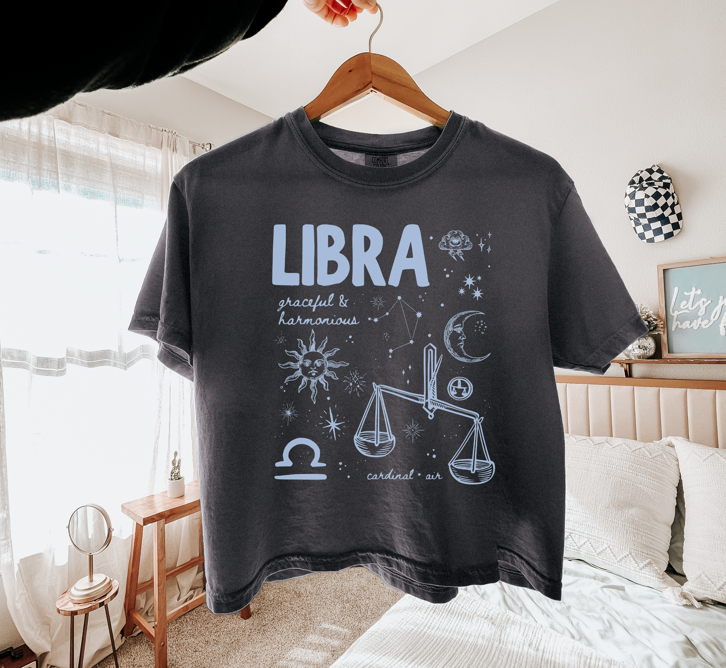 Medieval Libra Zodiac Boxy Tee