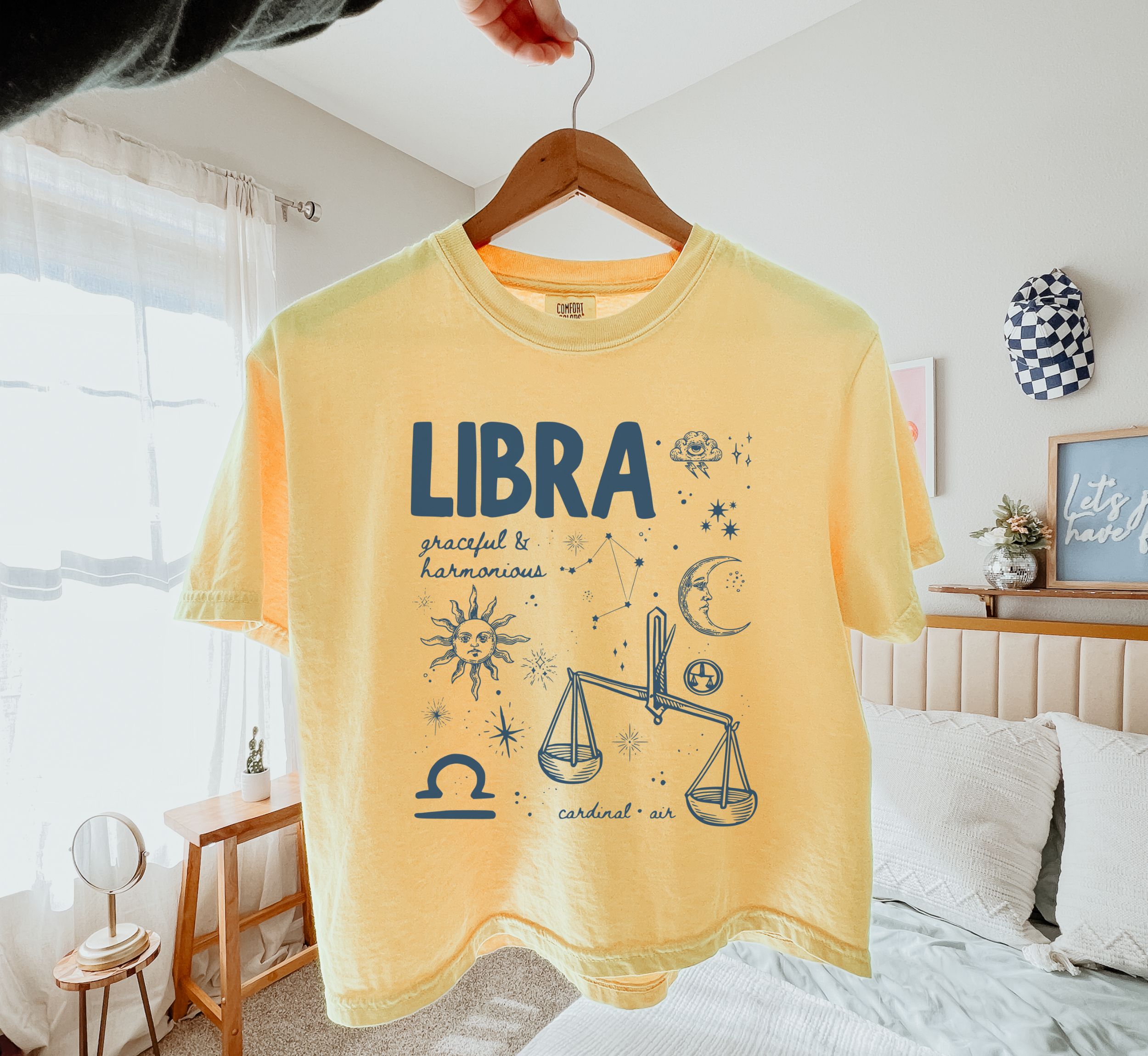 Medieval Libra Zodiac Boxy Tee