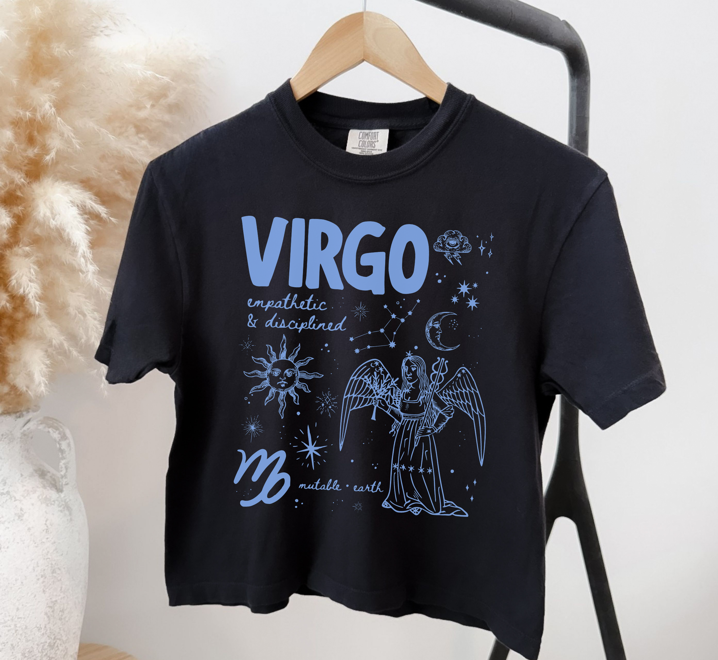Medieval Virgo Zodiac Boxy Tee