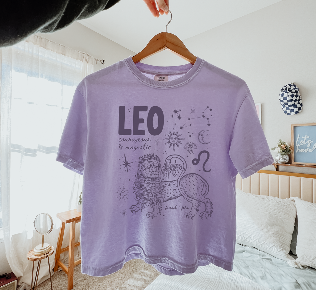 Medieval Leo Zodiac Boxy Tee