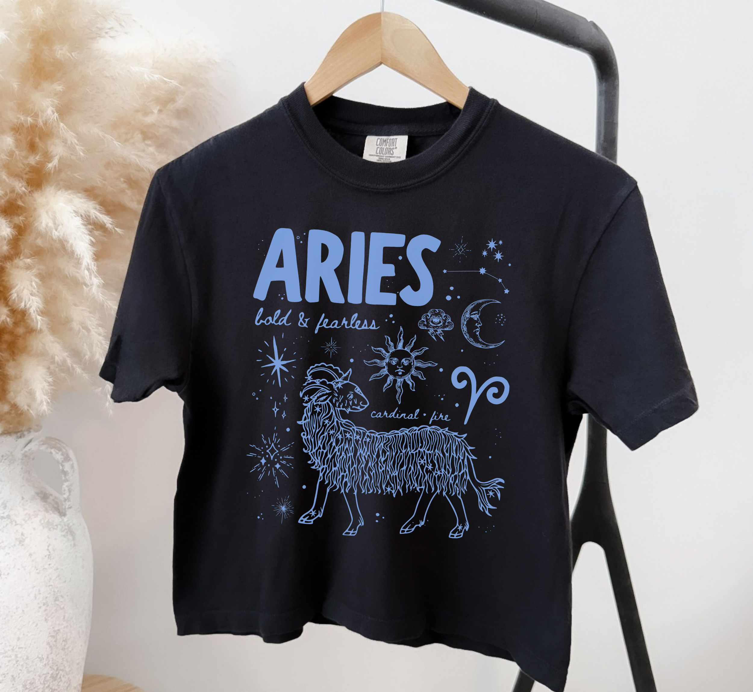Medieval Aries Zodiac Boxy Tee