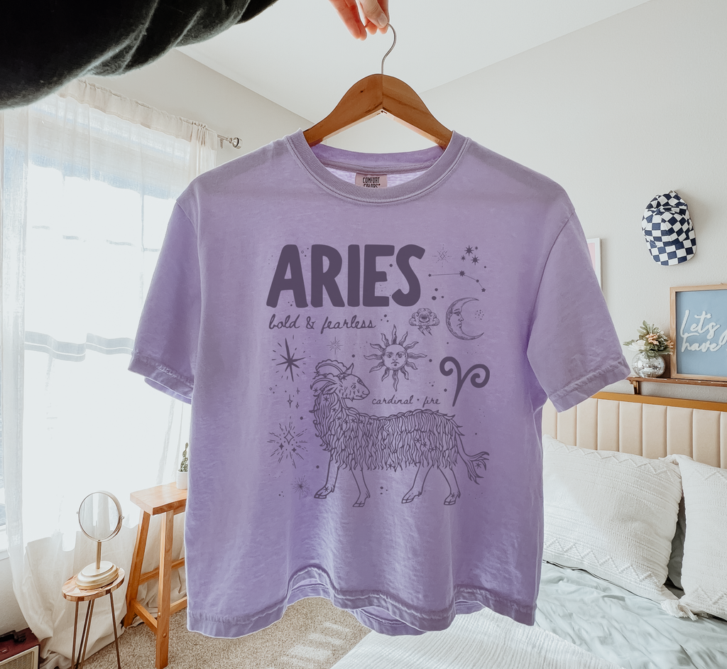 Medieval Aries Zodiac Boxy Tee