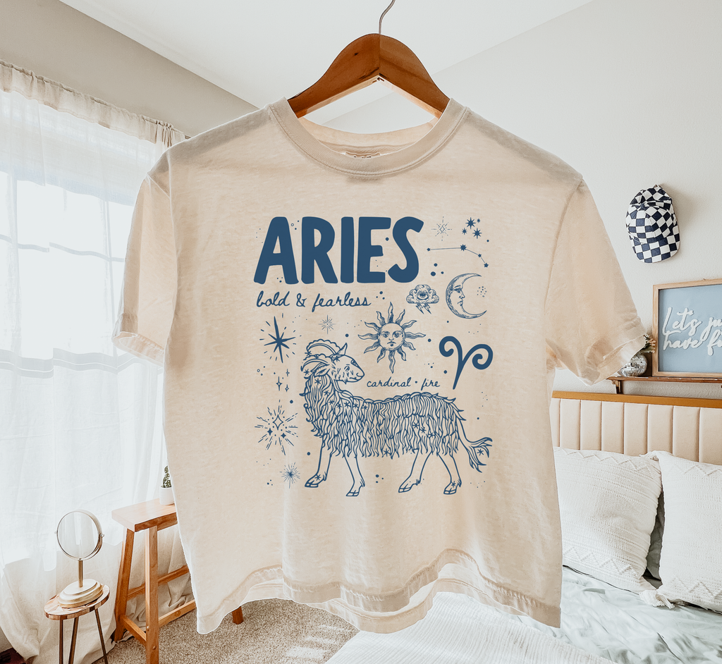 Medieval Aries Zodiac Boxy Tee