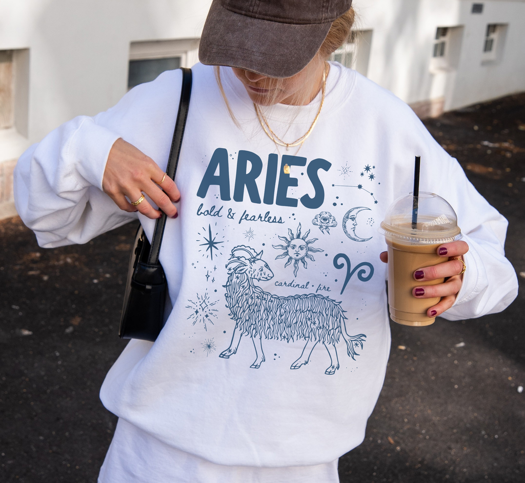 Medieval Aries Zodiac Sweatshirt
