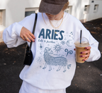 Medieval Aries Zodiac Sweatshirt