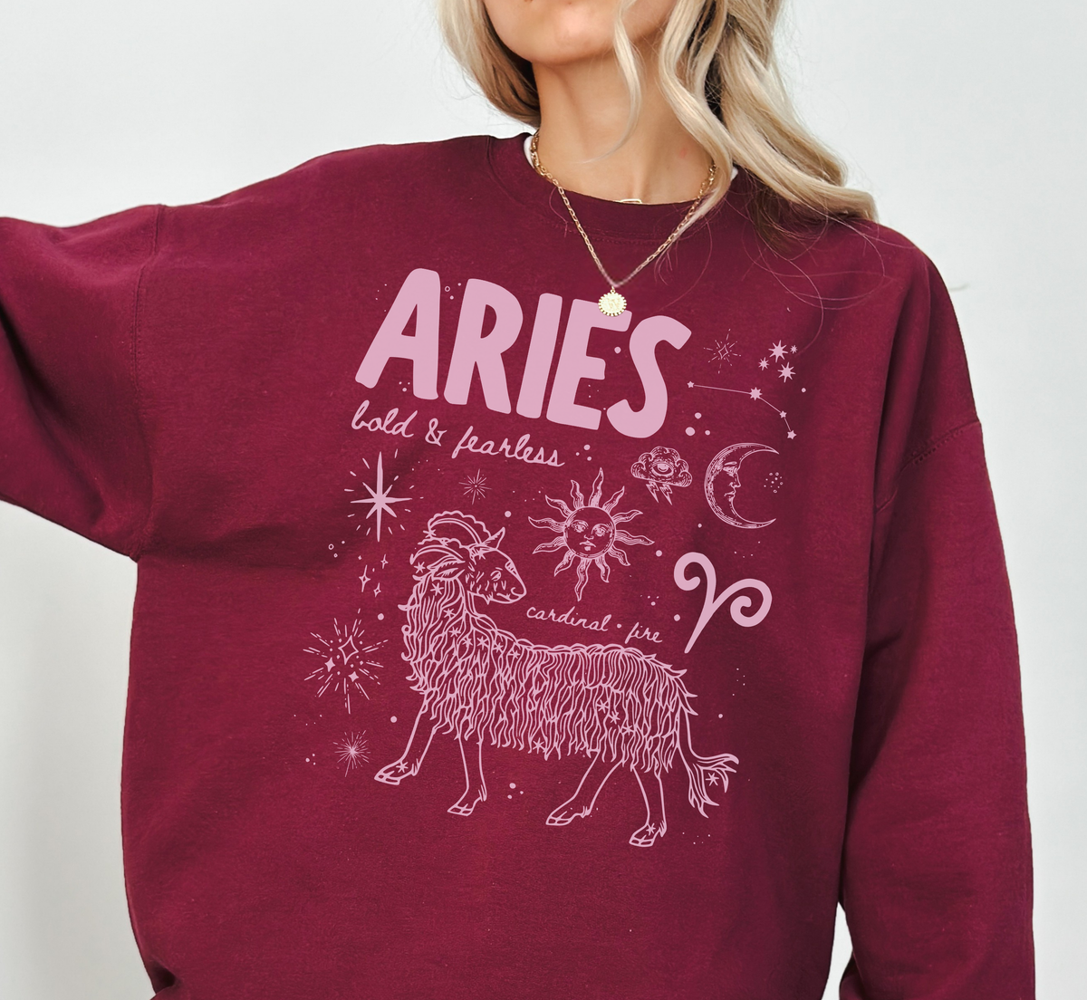 Medieval Aries Zodiac Sweatshirt