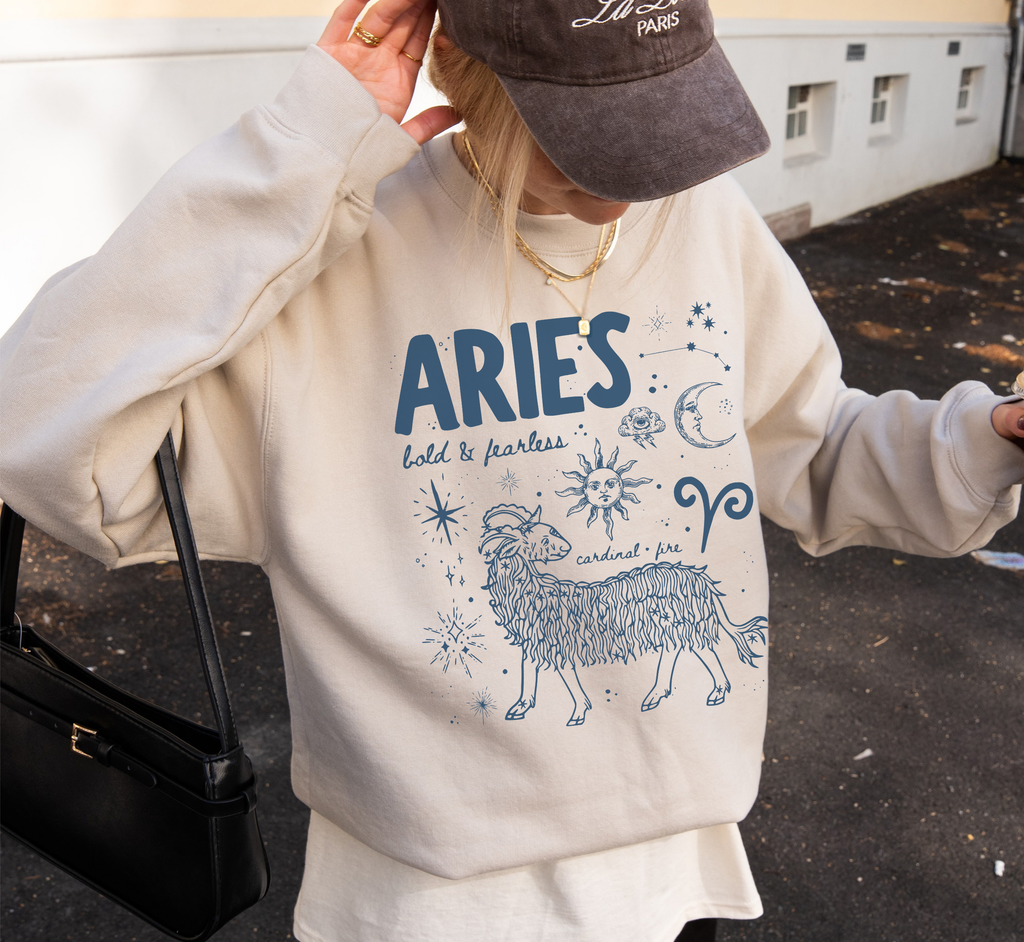 Medieval Aries Zodiac Sweatshirt