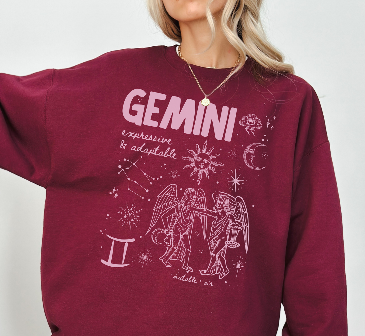 Medieval Gemini Zodiac Sweatshirt